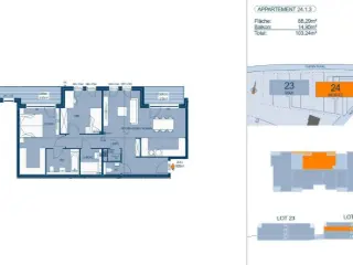 Appartement te koop Bertrange (RBU17087)