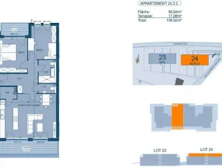 Penthouse te koop Bertrange (RBU17090)