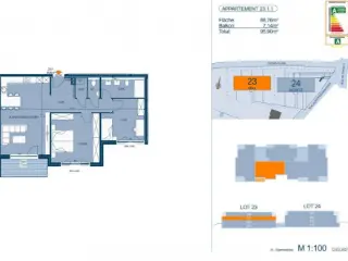 Appartement te koop Bertrange (RBU17091)