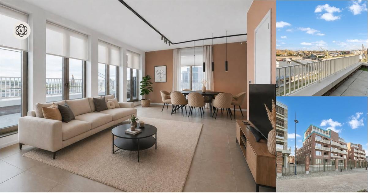 Penthouse à vendre à Handelsdokkaai 3 Gand (RBW46028) - Aanzicht 2