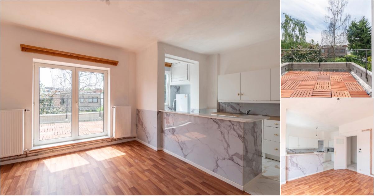 Appartement à louer avec terrasse et 1 chambre , Jette (VBE46091) - Aanzicht 2