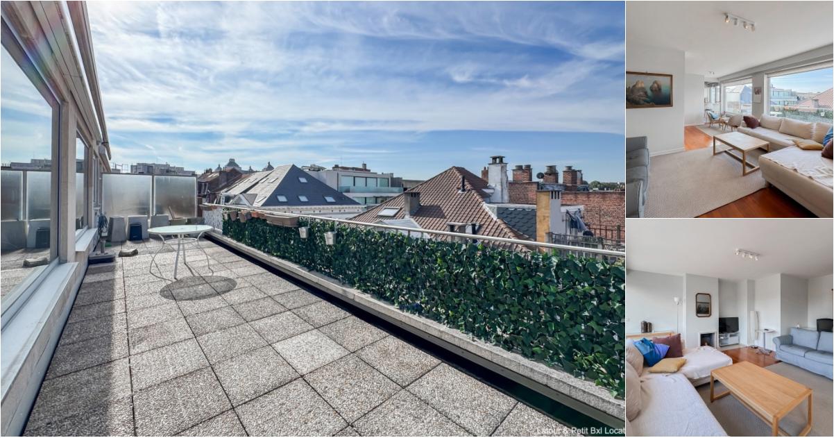 Appartement à louer avec terrasse et 2 chambres , Saint-Gilles (VBE48480) - Aanzicht 2