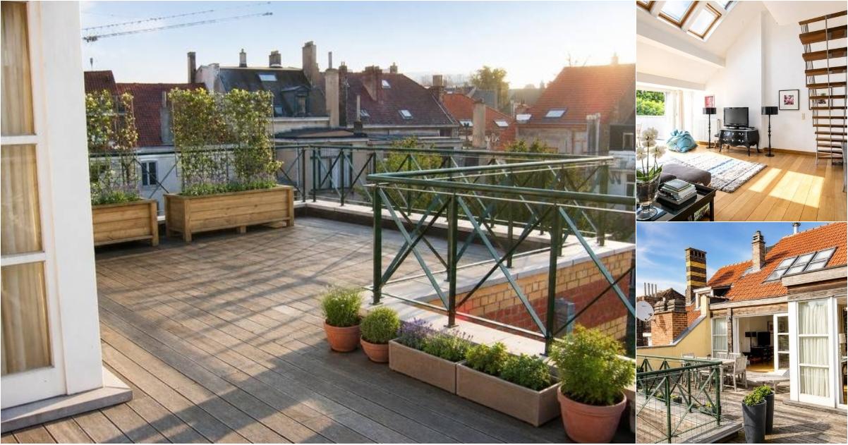 Penthouse à louer avec garage et terrasse , Saint-Gilles (VBE48665) - Aanzicht 2