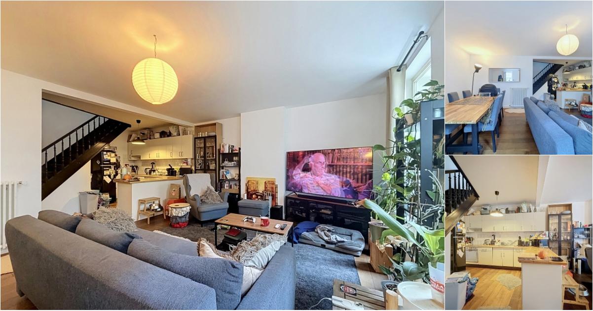 Maison à louer avec terrasse et 2 chambres , Ixelles (VBE48754) - Aanzicht 2