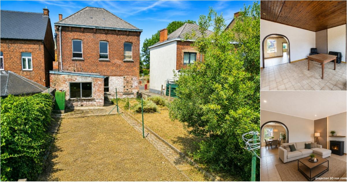 Maison à vendre avec garage et terrasse , Lobbes (VBE49503) - Aanzicht 2