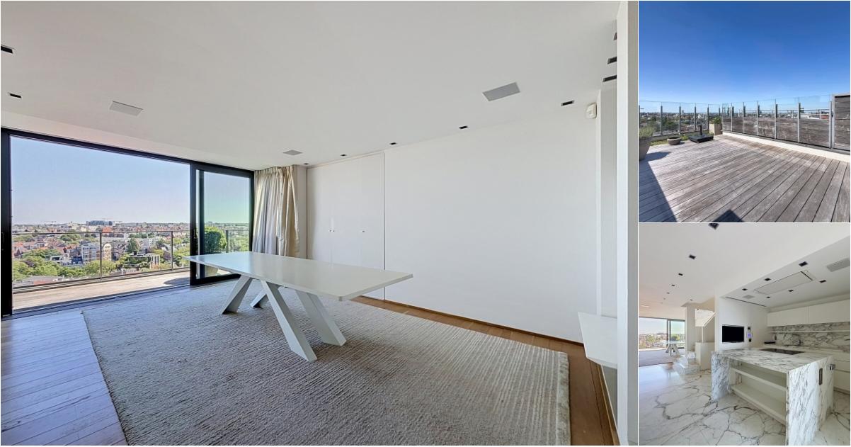 Appartement à louer avec terrasse et 3 chambres , Bruxelles (VBE49553) - Aanzicht 2