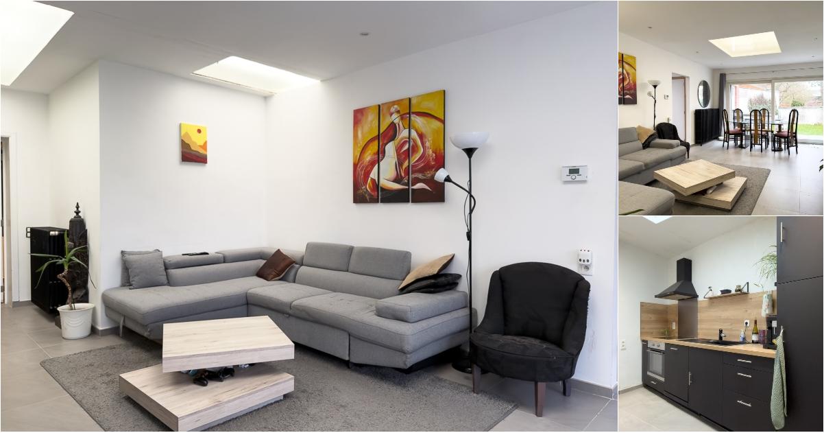 Rez-De-Chaussée à louer avec terrasse et jardin , Dottignies (VBE50979) - Aanzicht 2