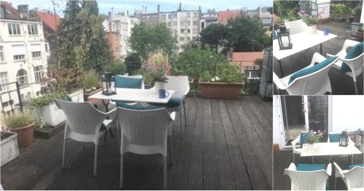 Appartement à louer avec terrasse et 1 chambre , Etterbeek (VBE51050) - Aanzicht 2