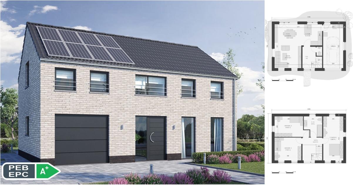 Maison à vendre avec garage et 3 chambres , Aiseau-Presles (VBE51757) - Aanzicht 2