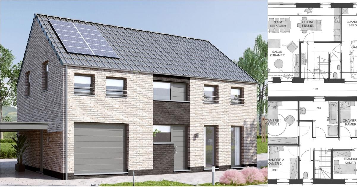 Maison à vendre avec garage et 4 chambres , Haine-Saint-Pierre (VBE51760) - Aanzicht 2