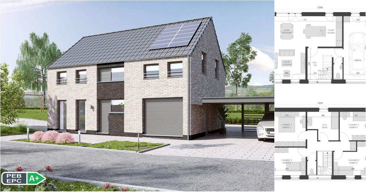 Maison à vendre avec garage et 4 chambres , Ohey (VBE52812) - Aanzicht 2